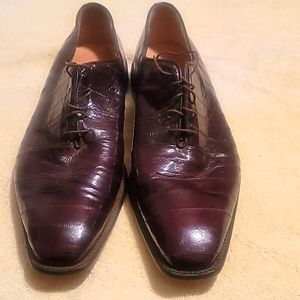 Belvedere mens eel skin shoes